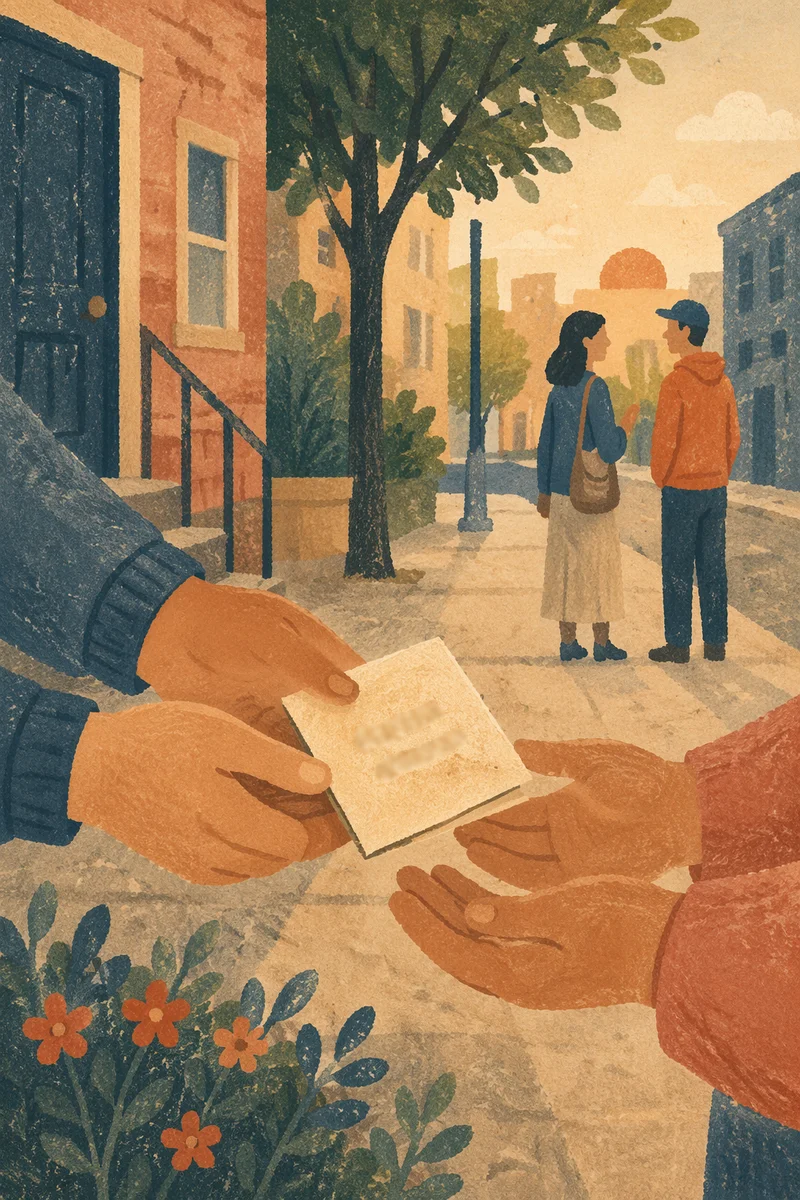 Gentle Street Evangelism at Golden Hour