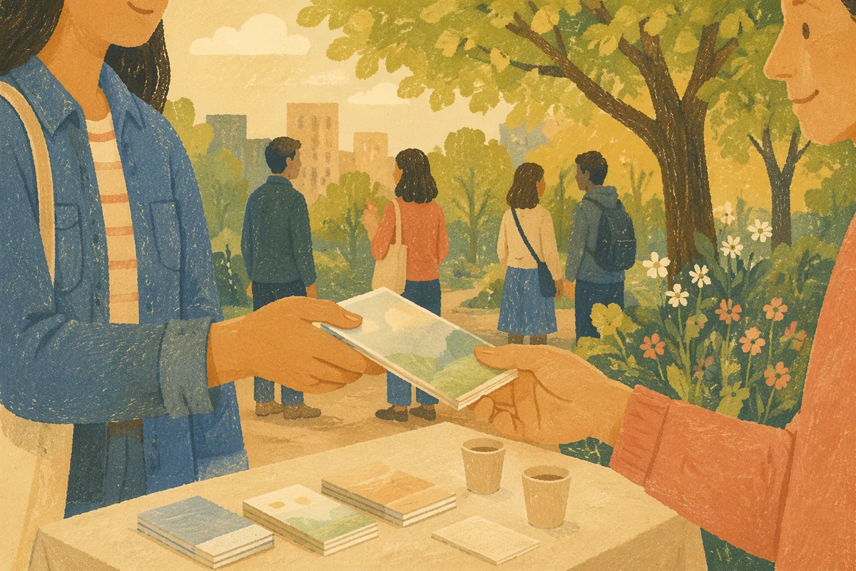 Street Evangelism in a Spring Park