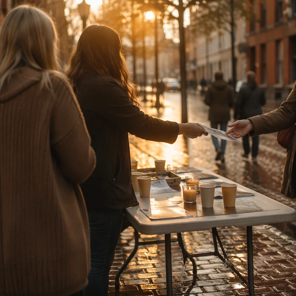 Gentle Street Evangelism After Rain