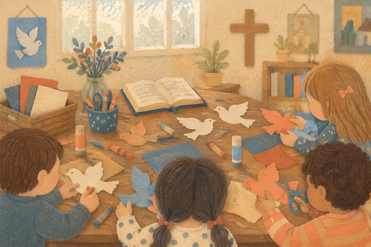 Sunday School Children Craft Table