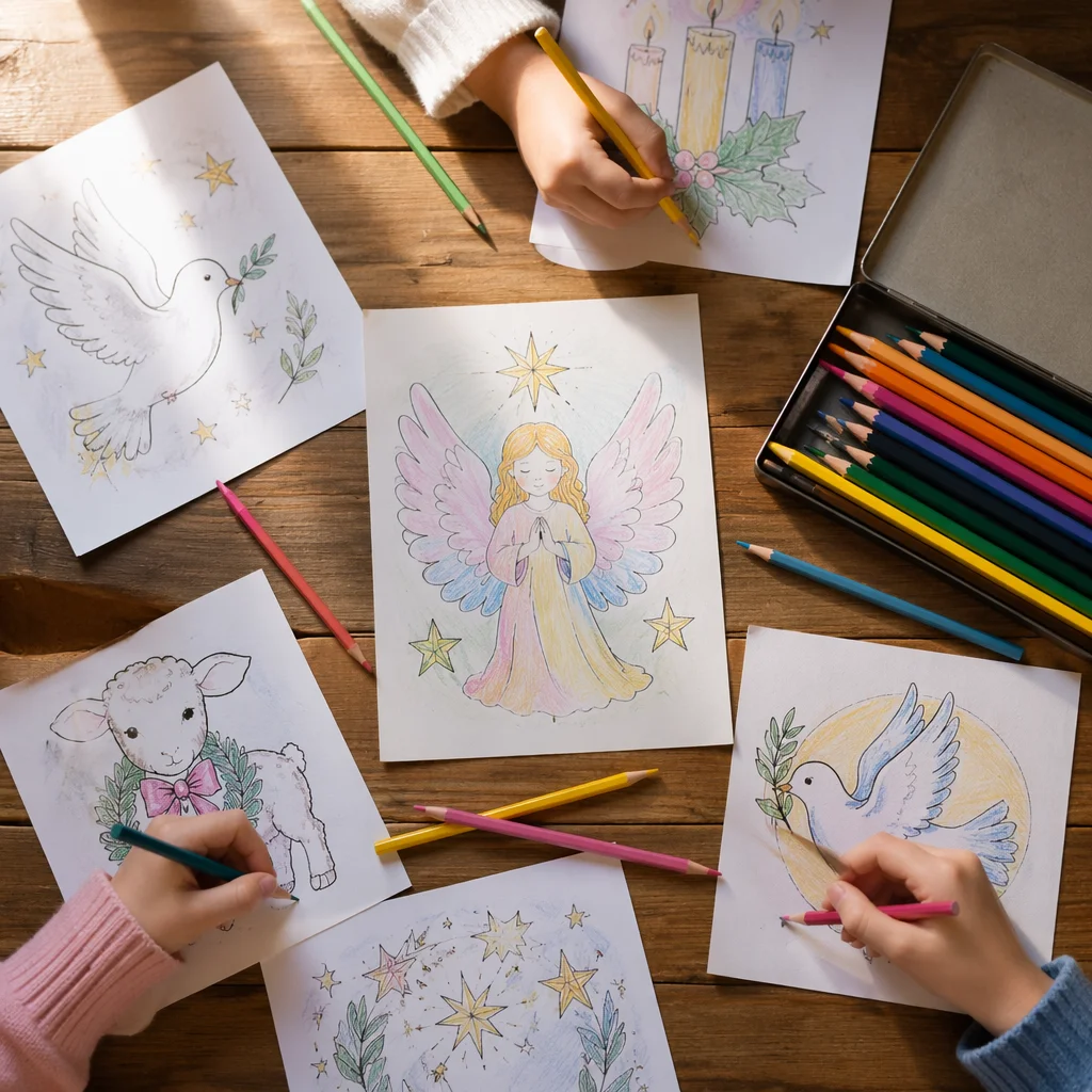 Sunday School Children Craft Table