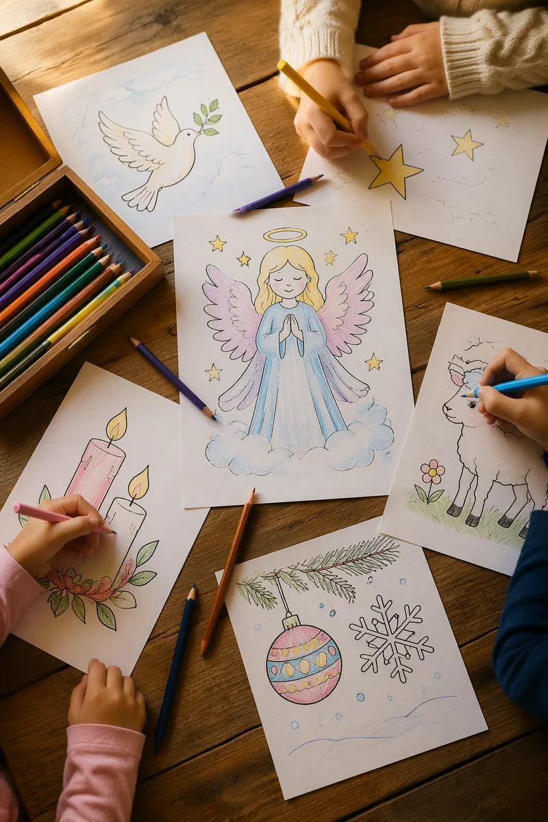 Sunday School Children Craft Table