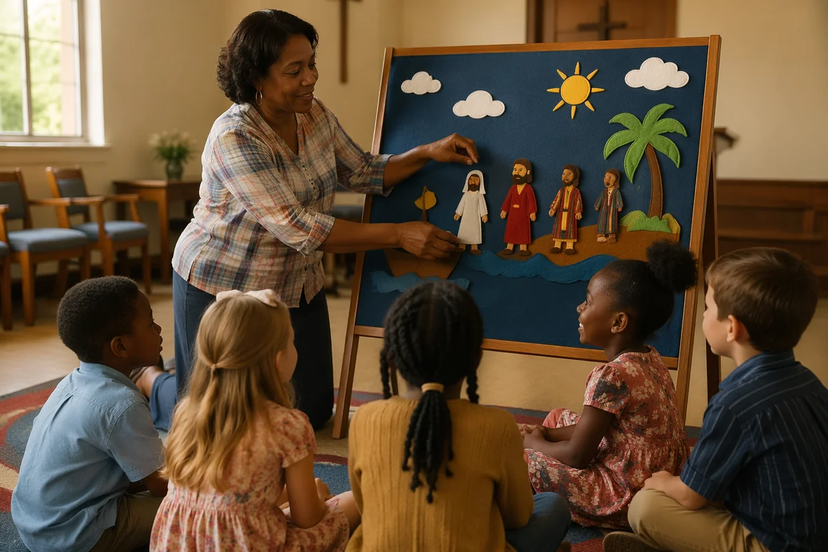 Sunday School Story Time with Flannel Board