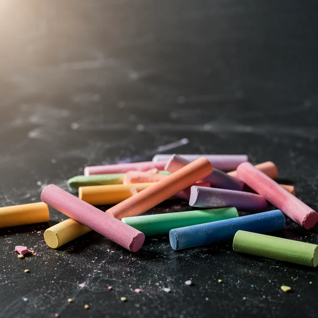 Pastel Chalk on Mission Classroom Chalkboard