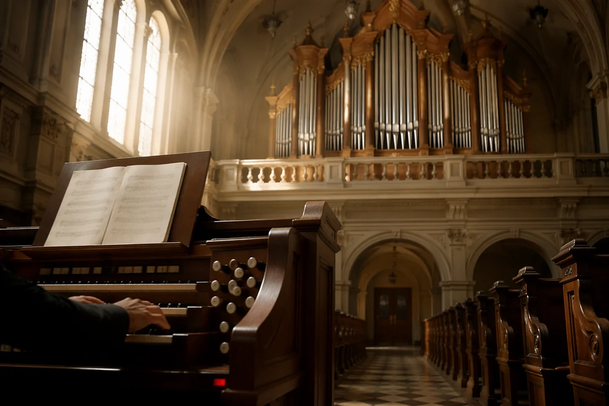 Traditional Church Organ in Grand Sanctuary