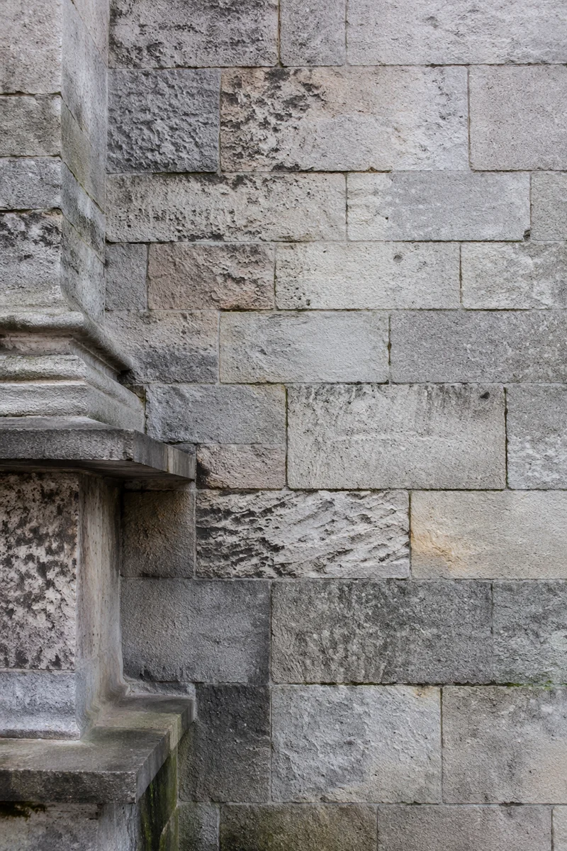 University Chapel Stone Wall Exterior Detail