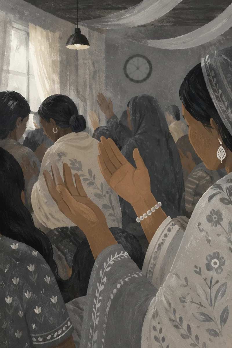 Respectful Community Prayer Gathering Portrait