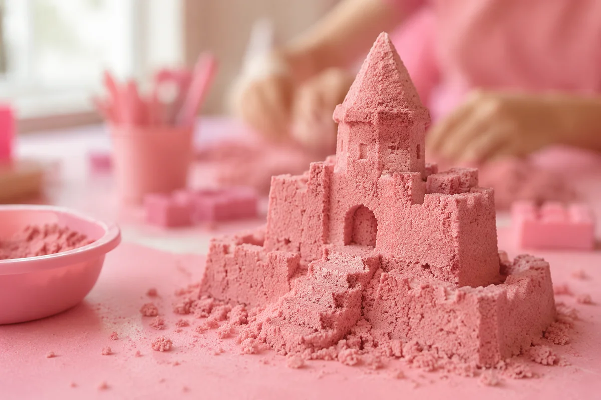 Pink Sand Castle VBS Craft Table