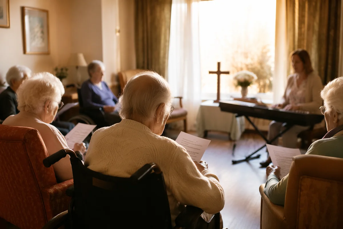 Hymn Gathering at a Nursing Home