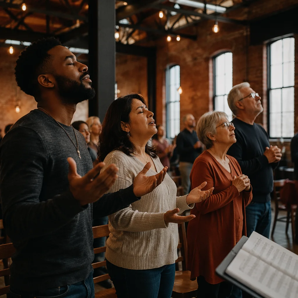 Industrial Warehouse Church Worship Gathering