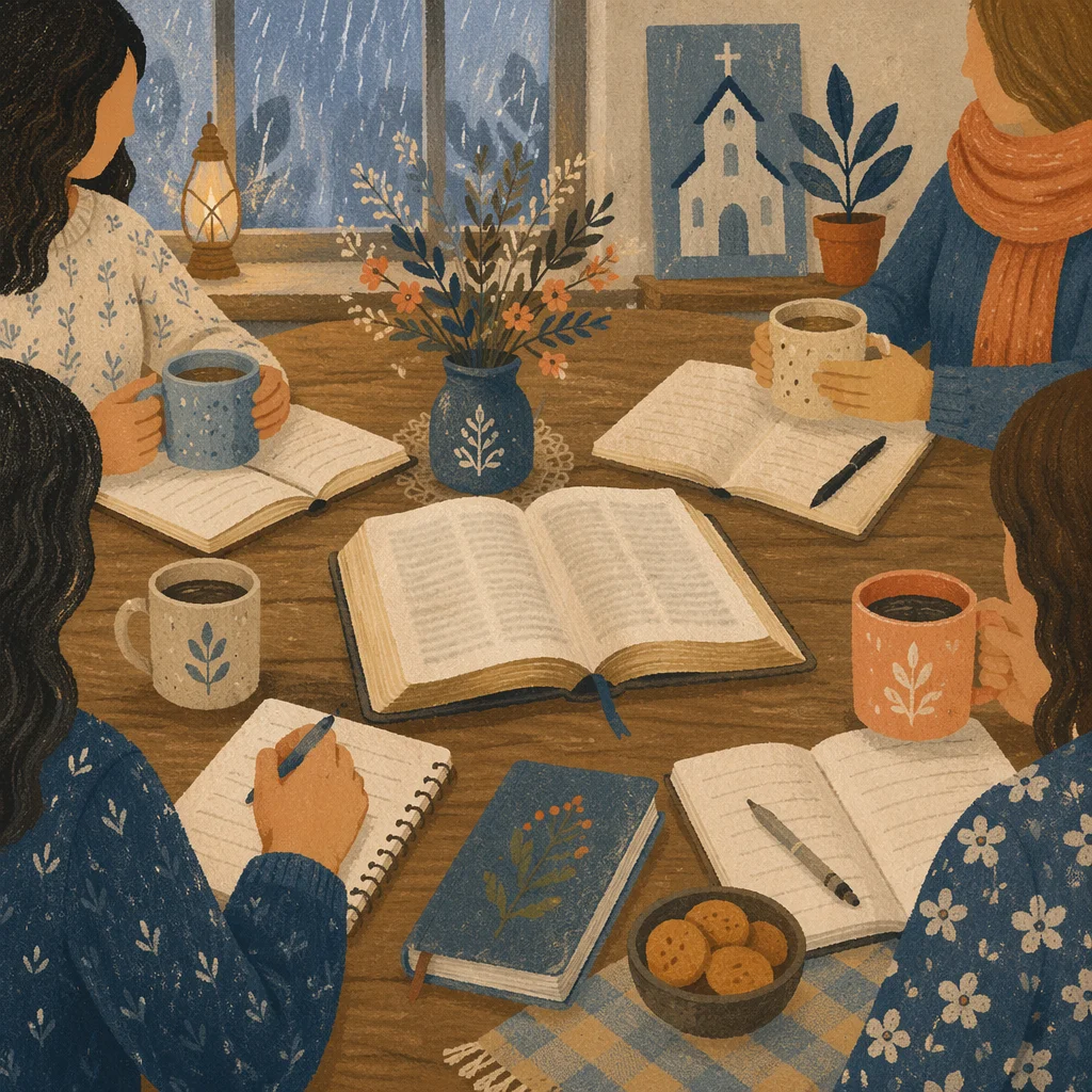 Women’s Bible Study with Coffee and Rain