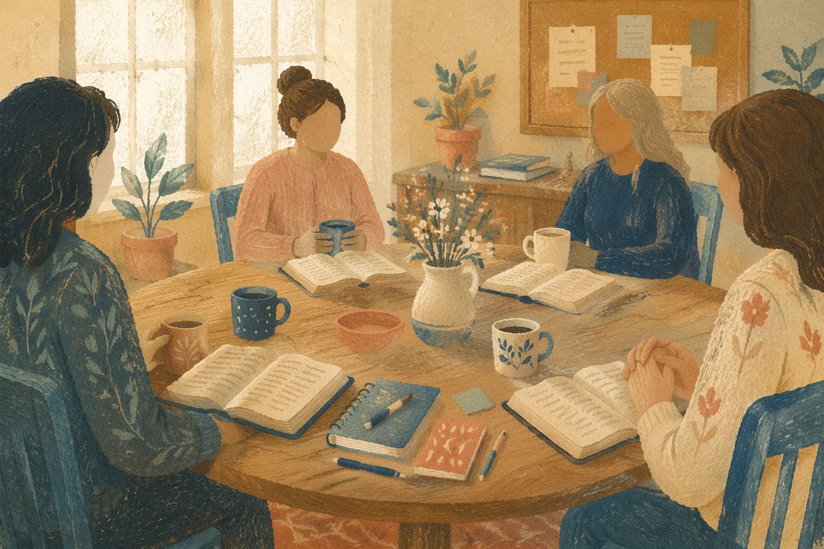 Women’s Bible Study Coffee Fellowship Scene