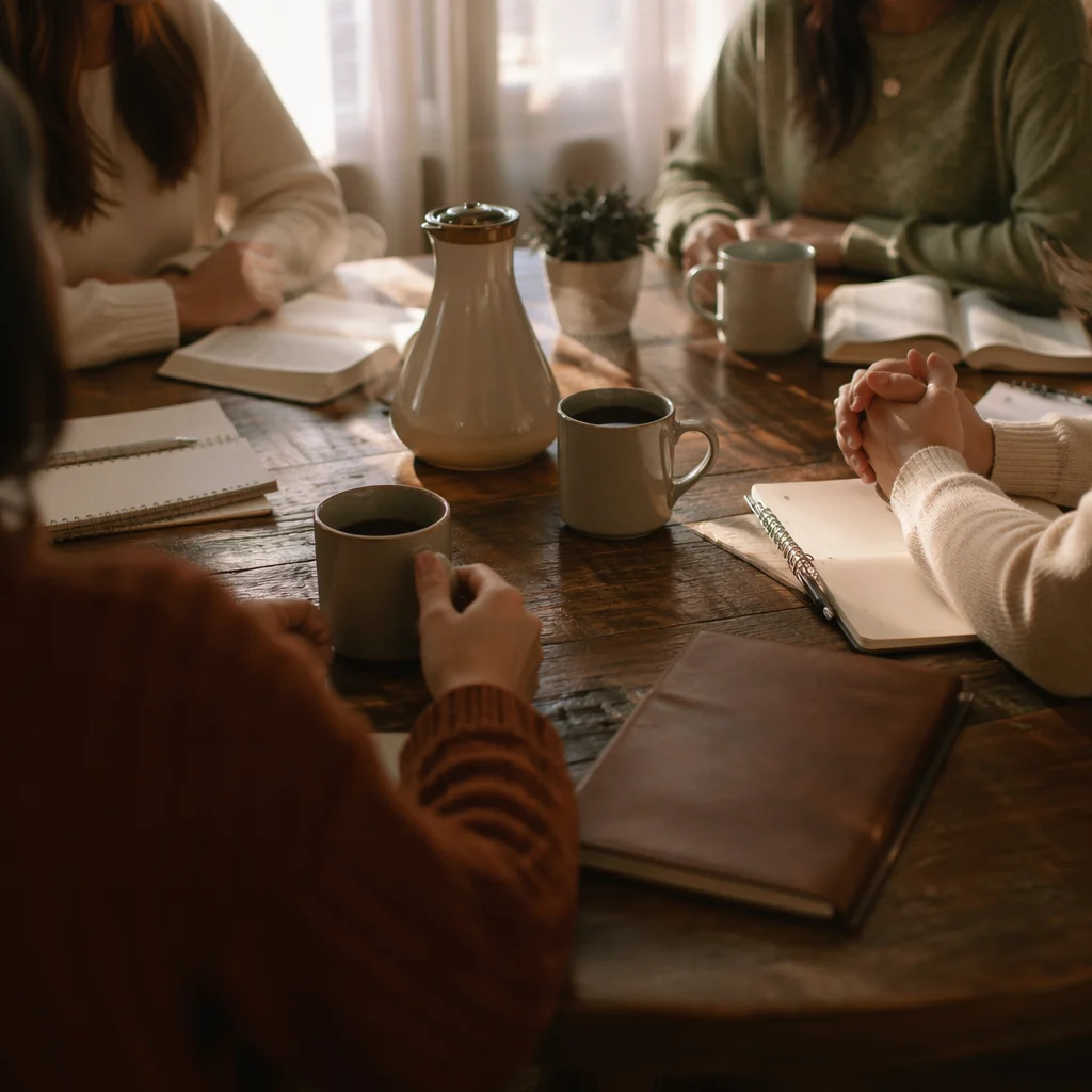Women’s Bible Study Around Coffee Table