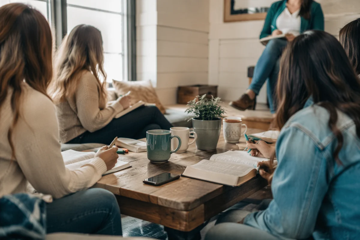 Women’s Bible Study Around Coffee Table