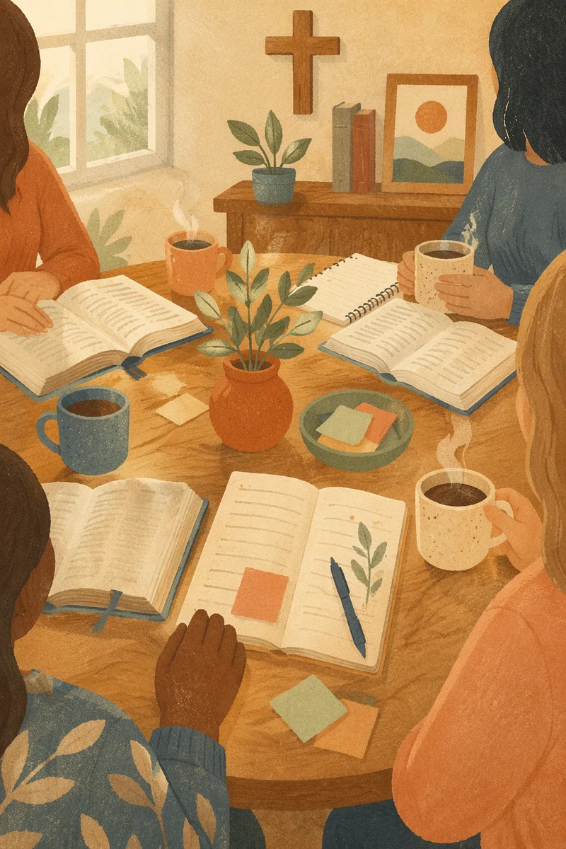 Womens Bible Study with Coffee and Journals