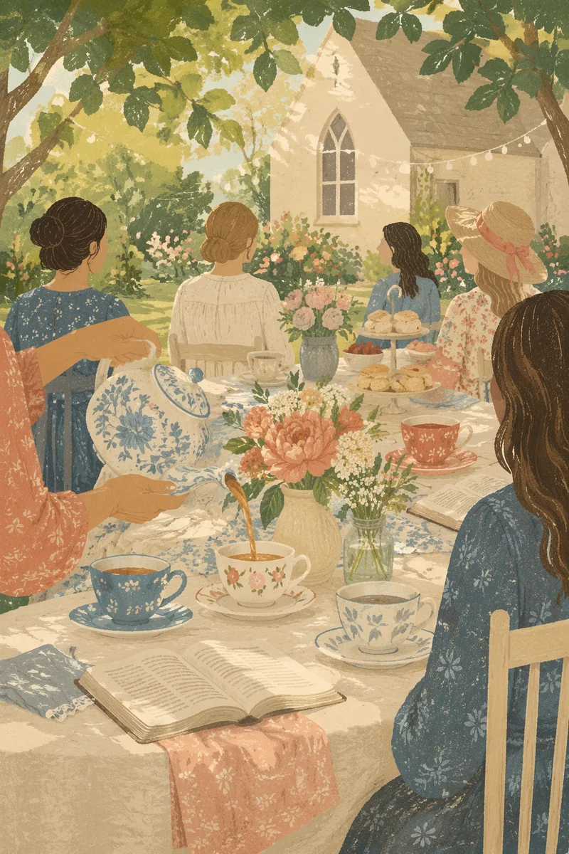 Womens Ministry Tea Fellowship Garden Gathering