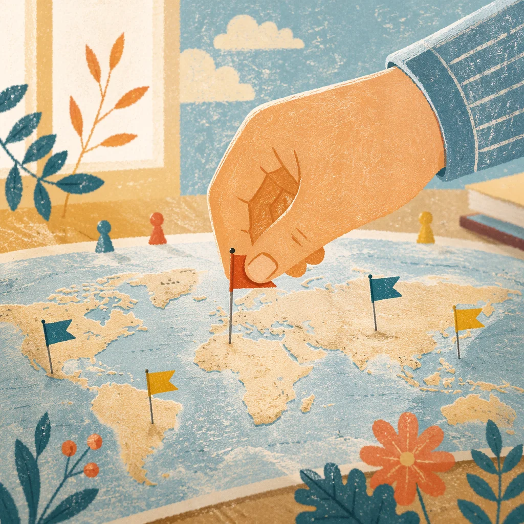Mission Field Planning on World Map