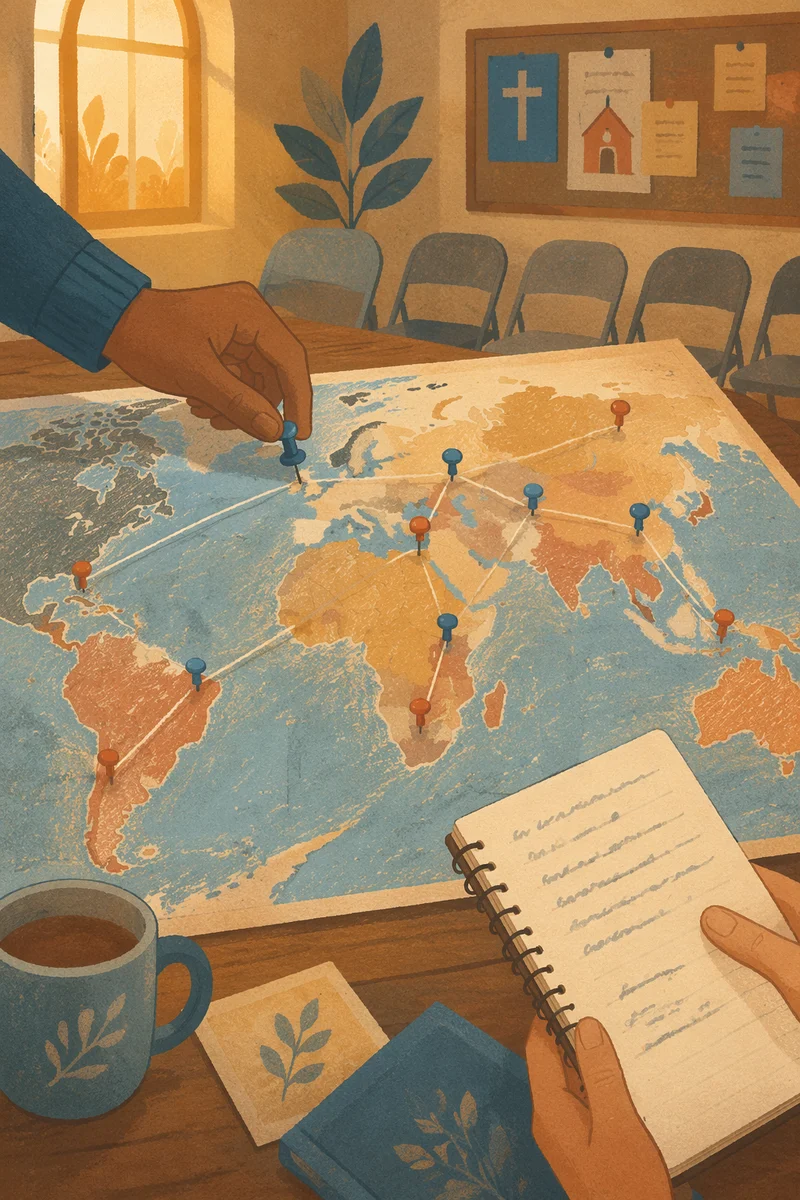 Mission Field Planning on World Map