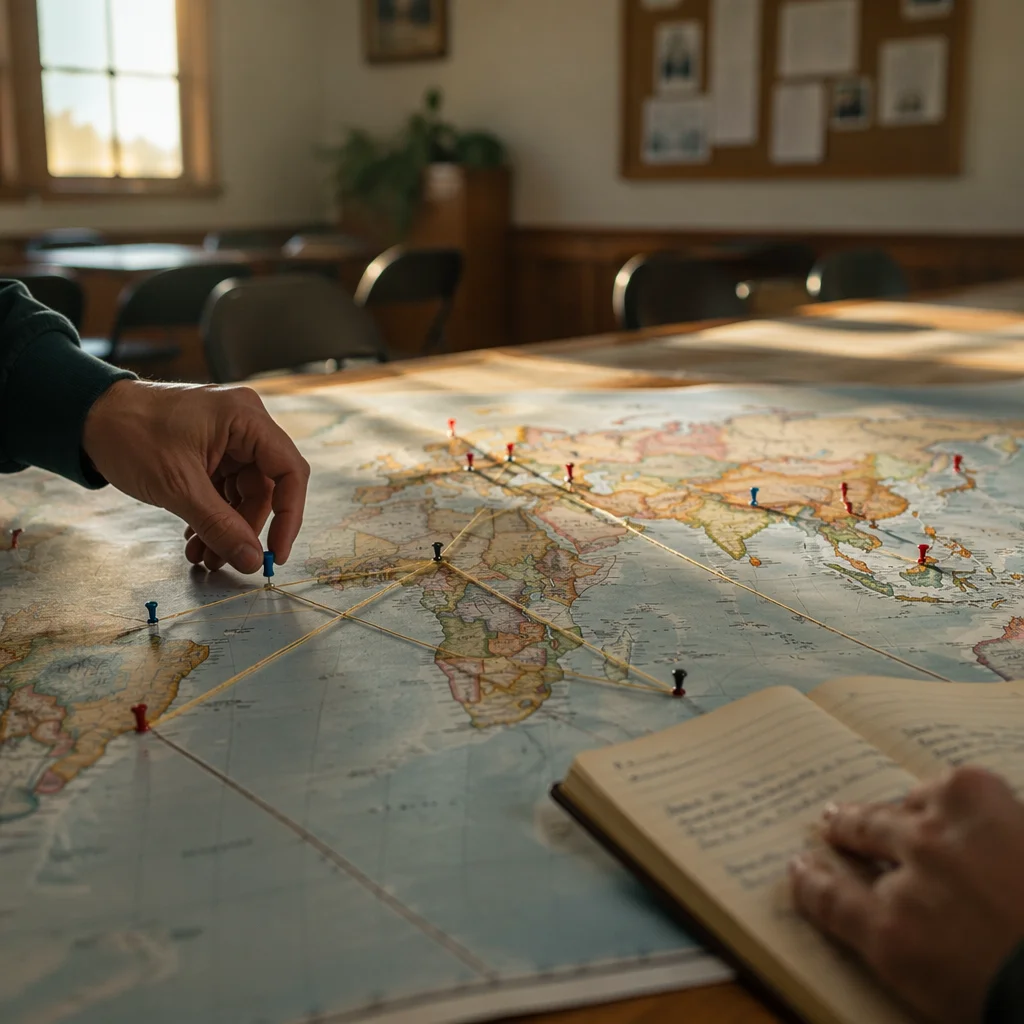 Mission Field Planning on World Map