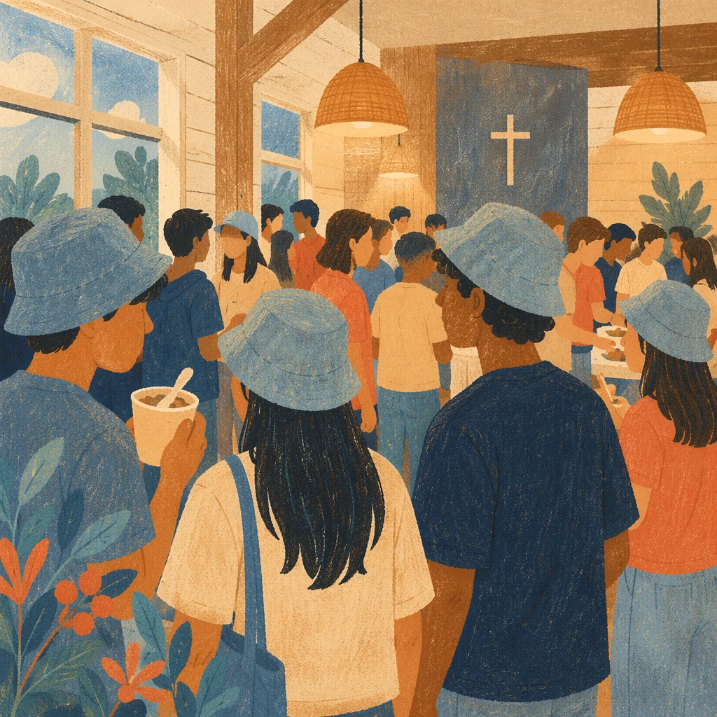 Teen Youth Group Fellowship Hall Gathering