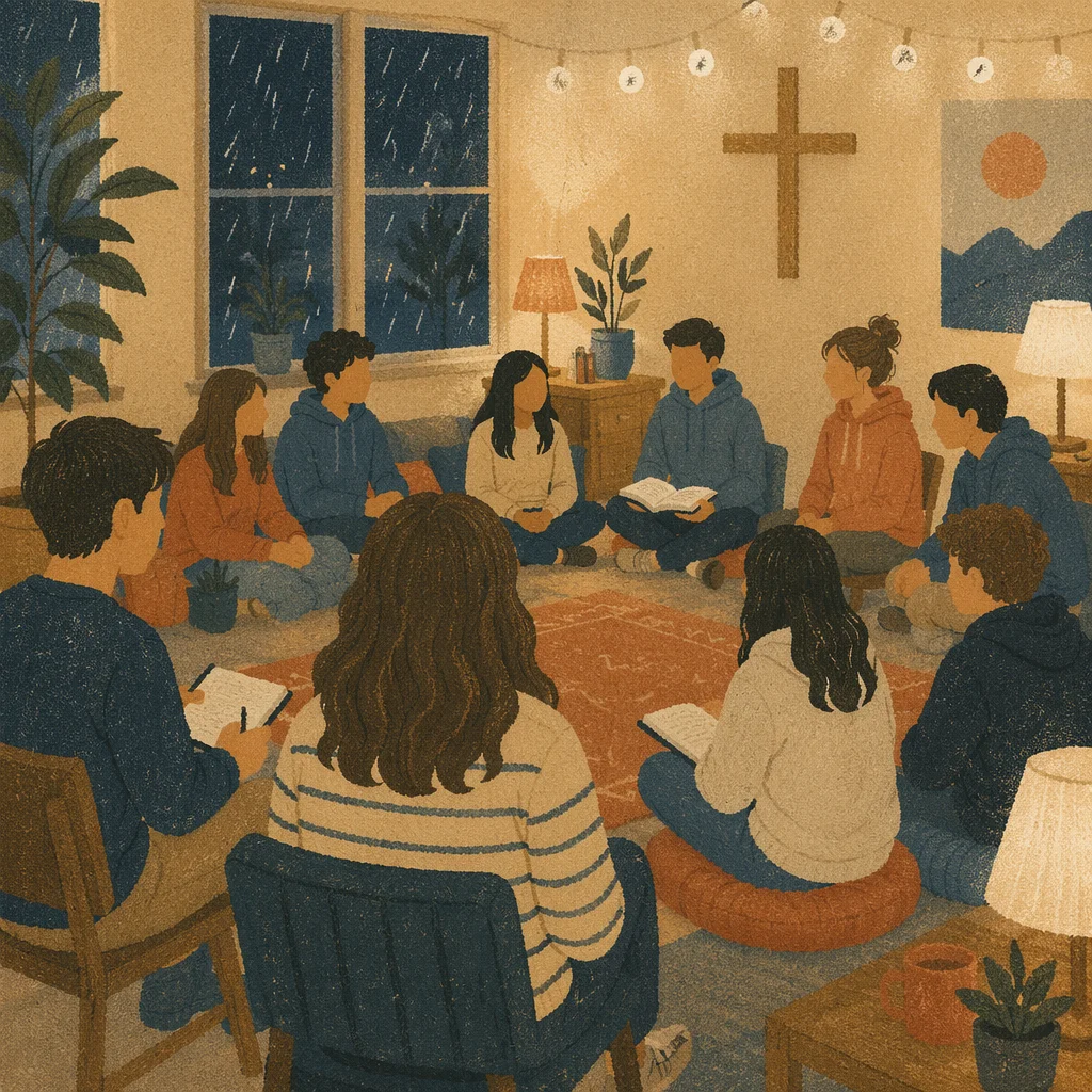 Youth Group Fellowship in Warm Church Room
