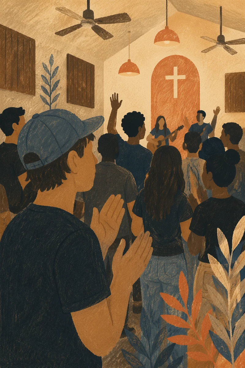 Youth Worship Gathering in Church Hall