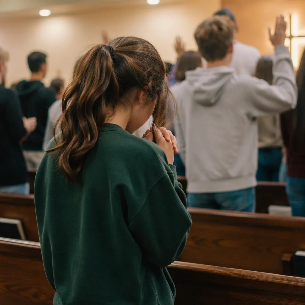 Teen Prayer Gathering in Church Hall