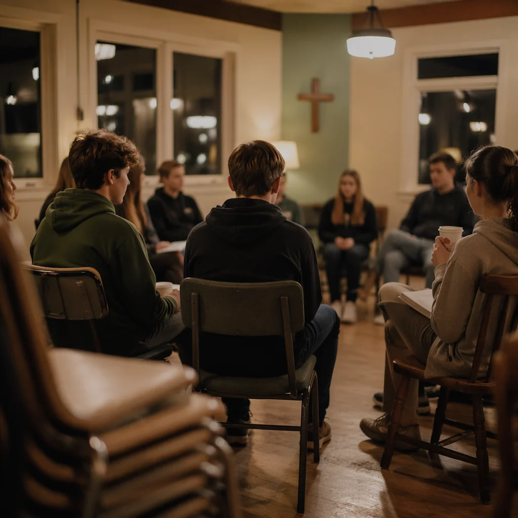 Youth Group Fellowship in Warm Church Room