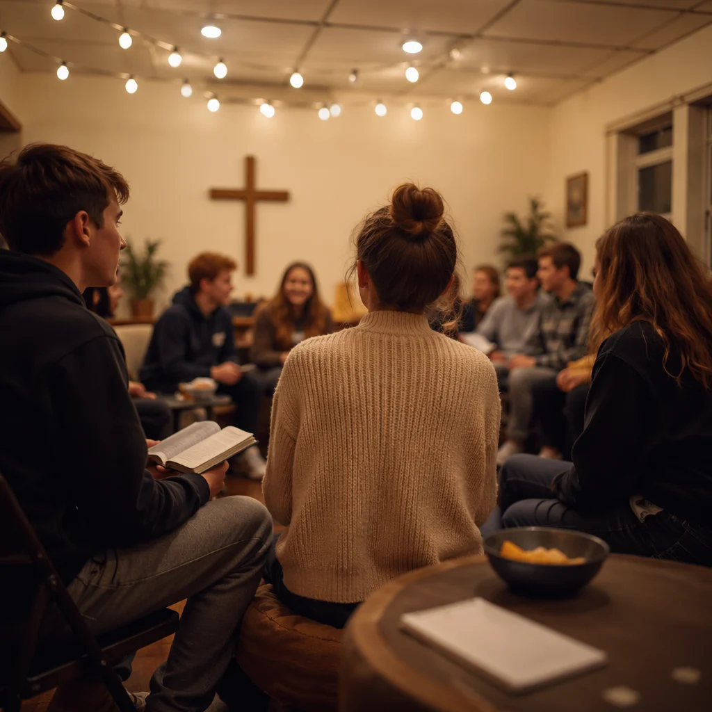 Youth Group Fellowship in Warm Church Hall