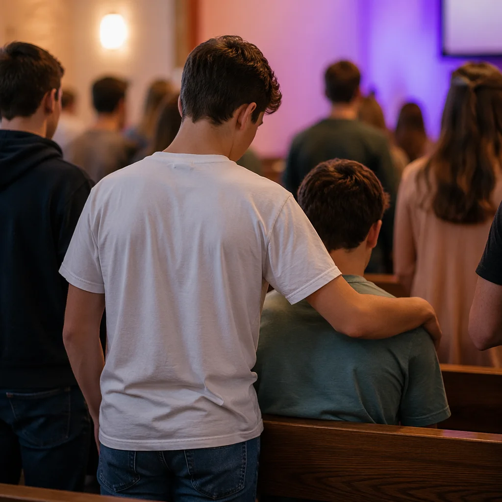 Supportive Youth Group Church Gathering