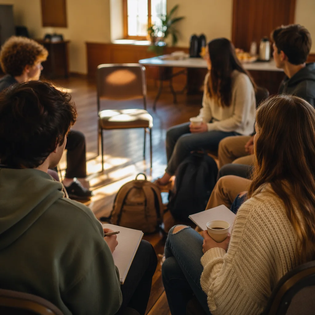 Youth Group Fellowship in Warm Church Room