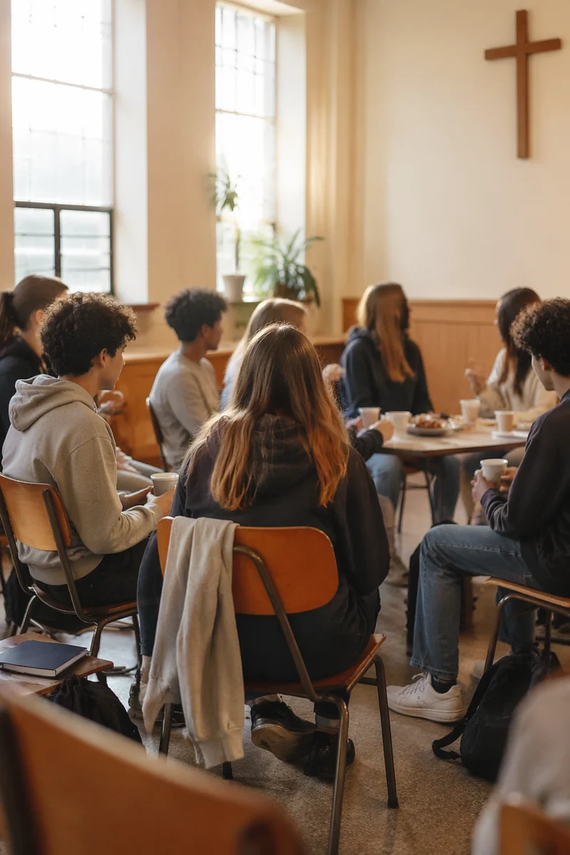Teens Gathering in Bright Church Hall