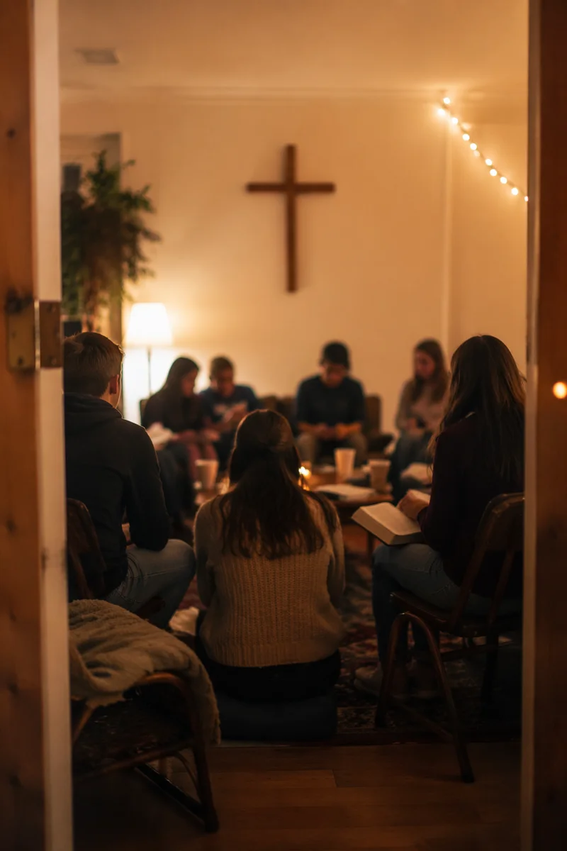 Youth Group Fellowship in Warm Church Hall
