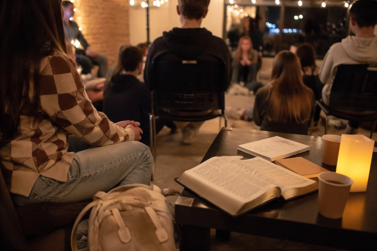 Youth Group Fellowship in Warm Church Hall