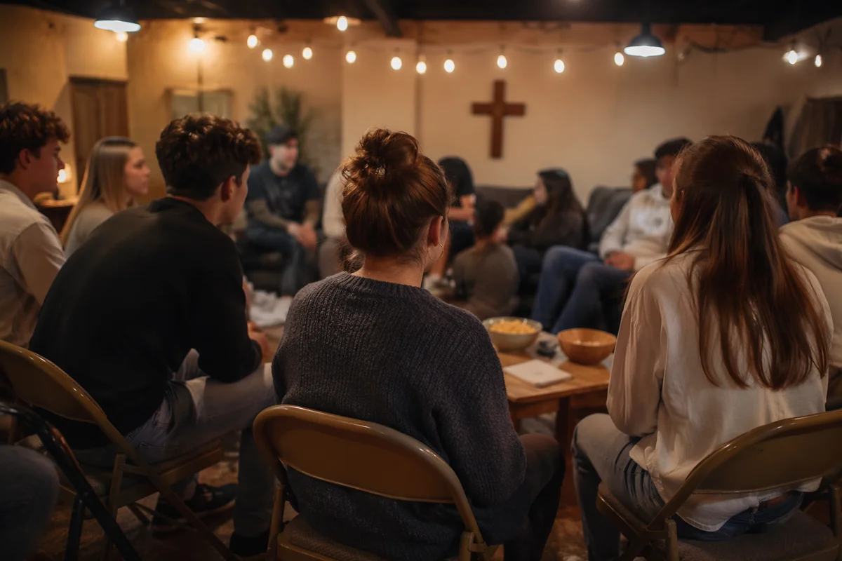 Teen Youth Group Fellowship After Dusk