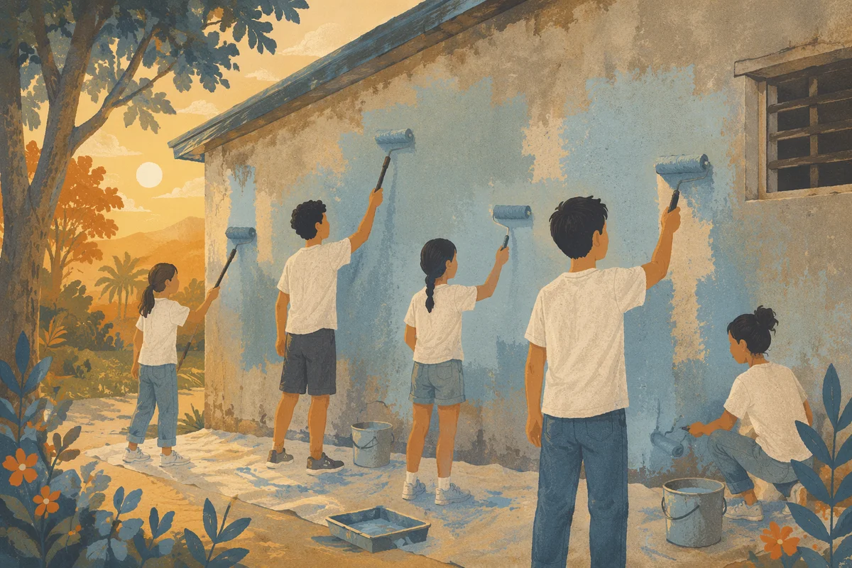 Youth Mission Trip Wall Painting Service