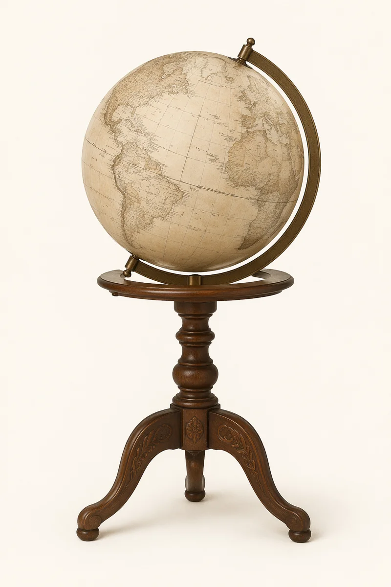 Antique Globe for Classic Geography Education