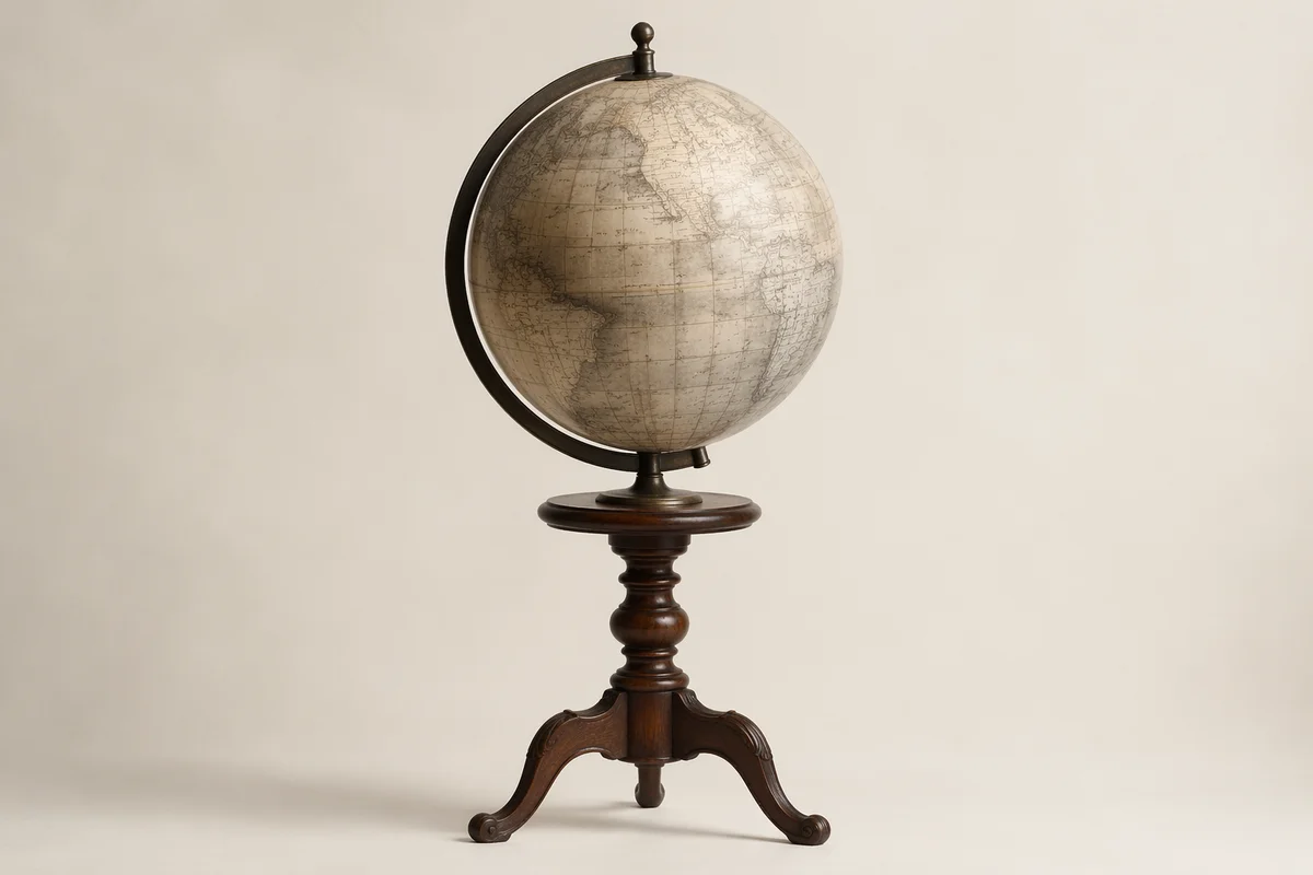 Antique Globe for Classic Geography Education