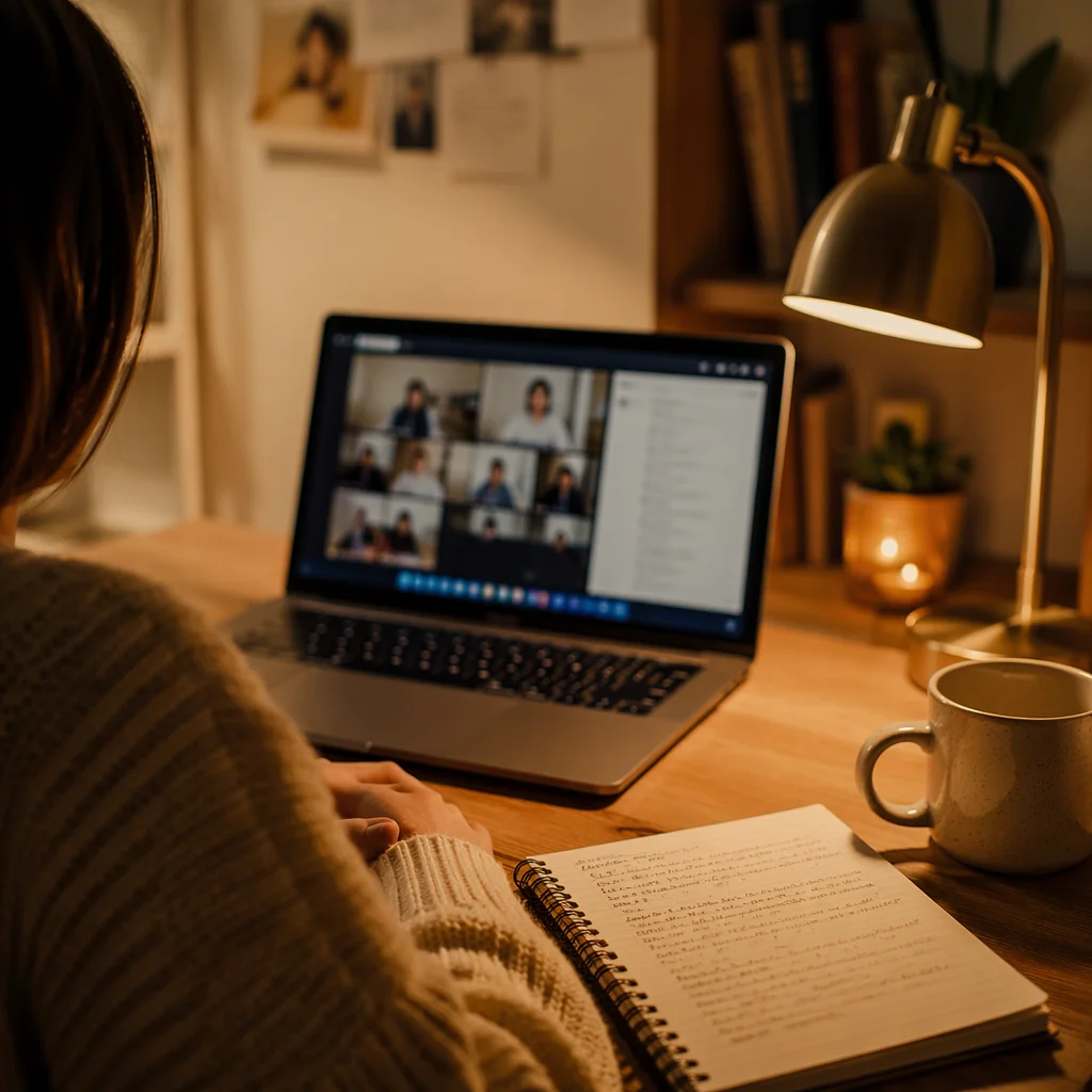 Peaceful Home Online Learning Desk