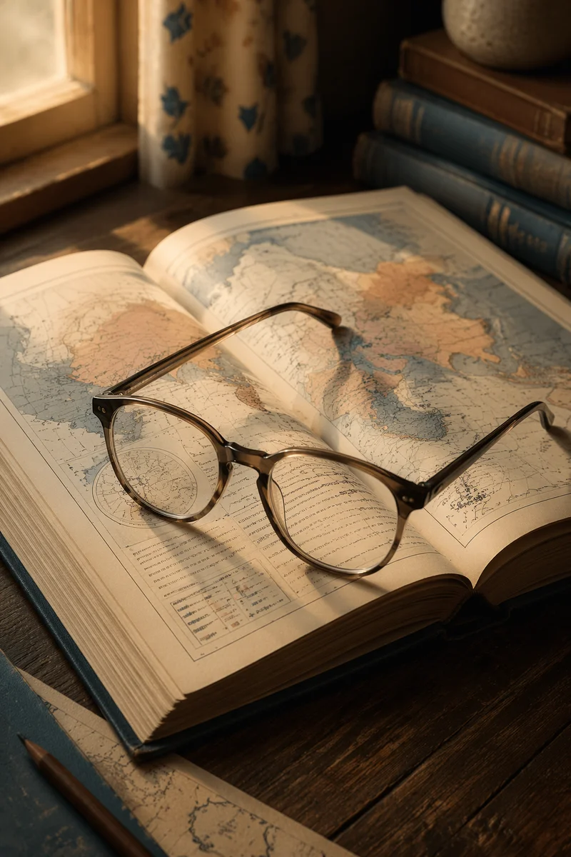 Reading Glasses on Open Geography Textbook