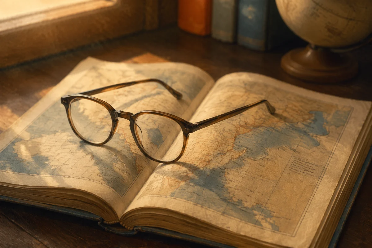Reading Glasses on Open Geography Textbook