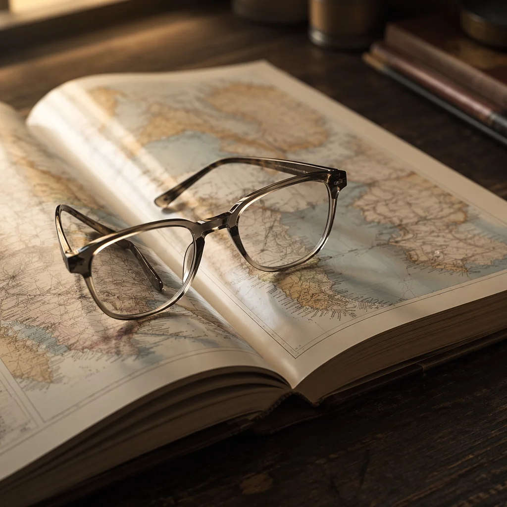 Reading Glasses on Open Geography Textbook