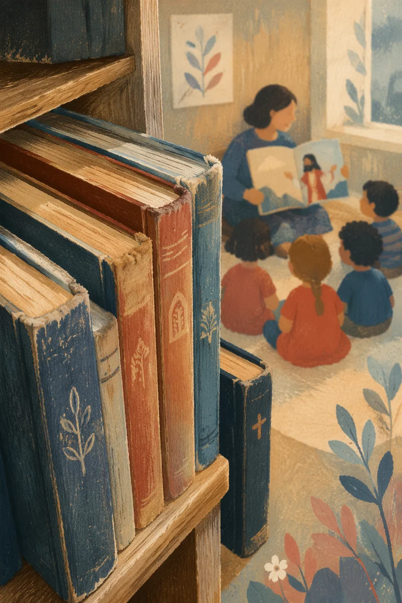 Cozy Library Storytime with Children’s Books