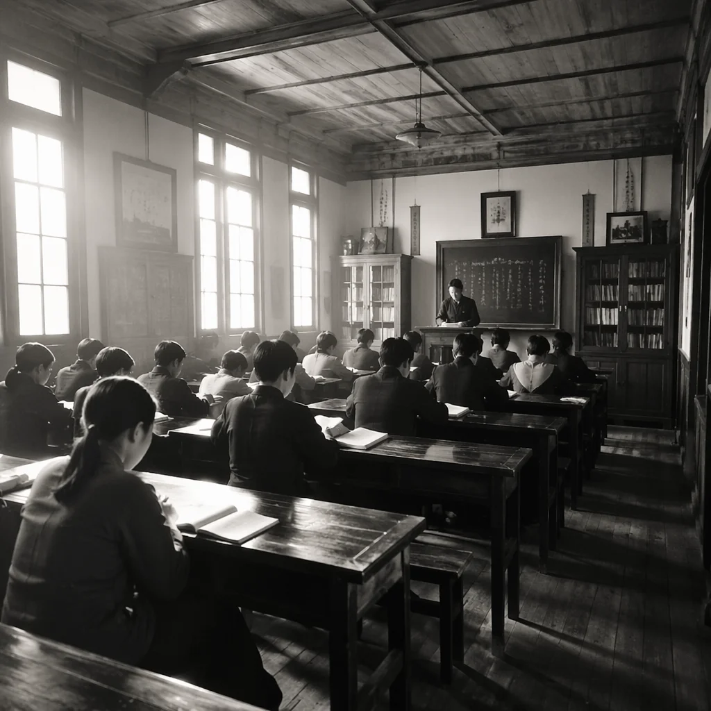 Quiet Classroom Study in Morning Light