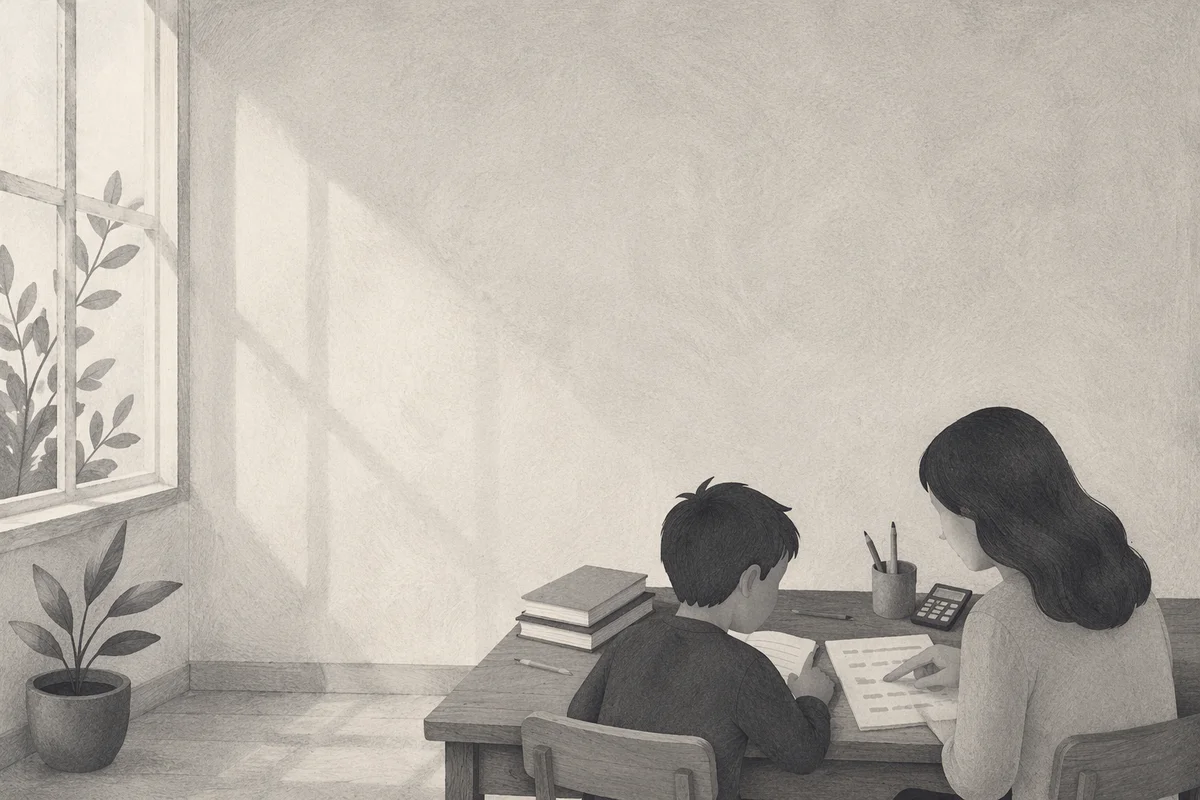 One-on-One Tutoring at Classroom Desk