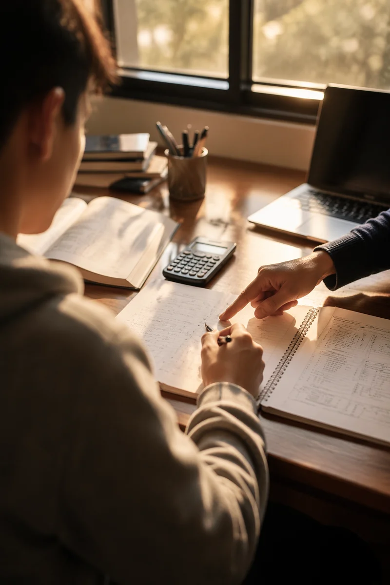 One-on-One Tutoring at Student Desk