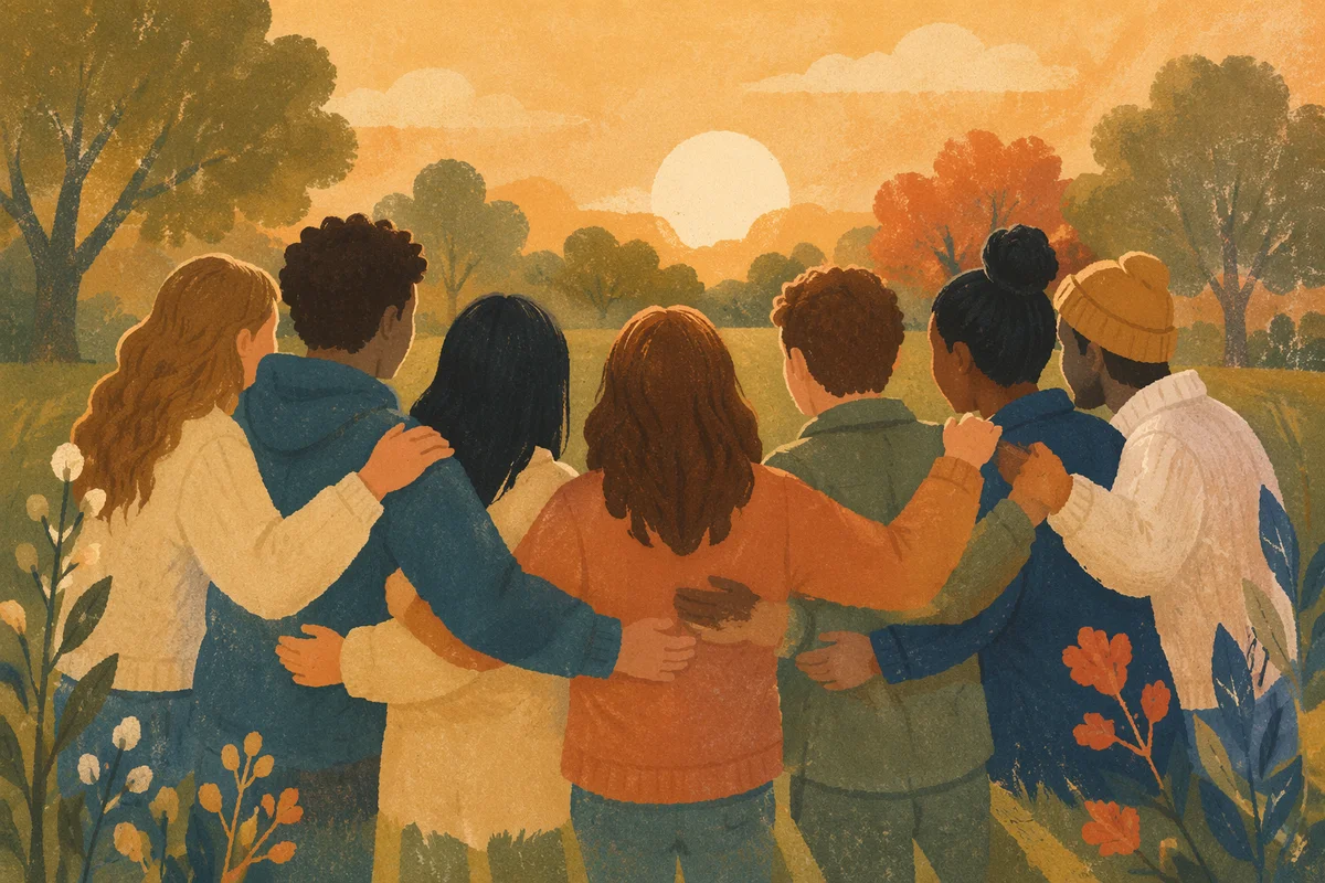 Belonging Community Circle at Golden Hour