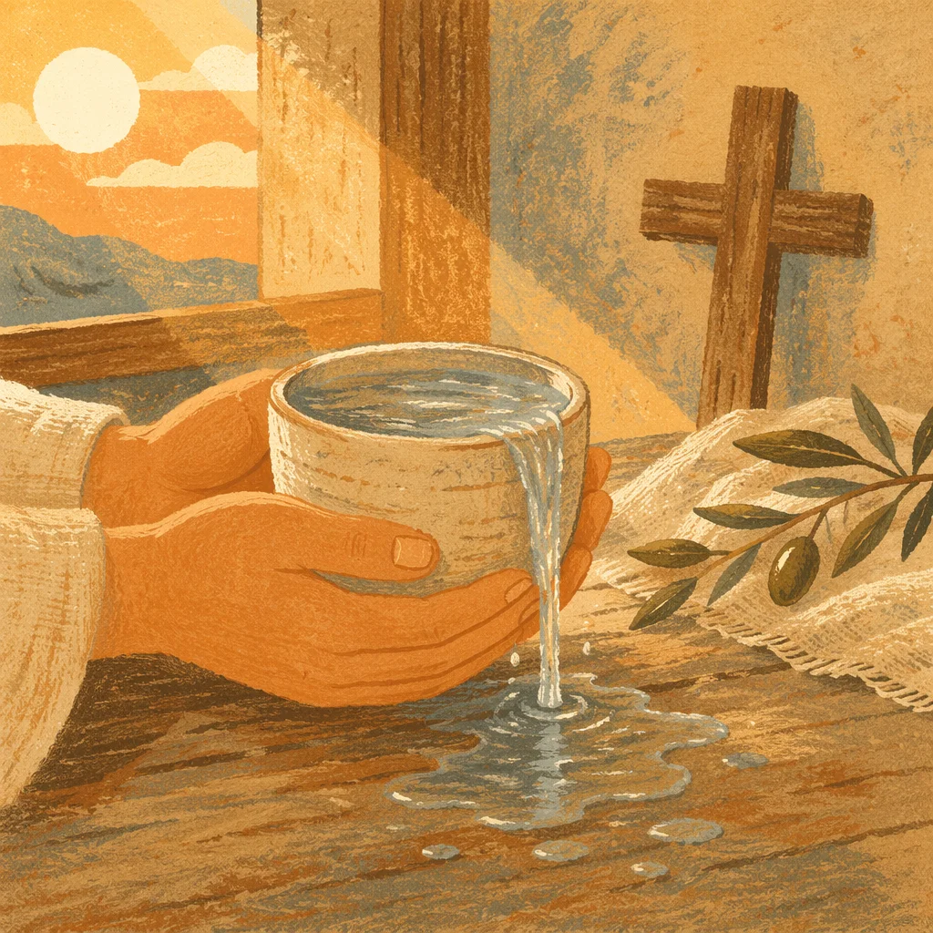 Overflowing Cup in Golden Morning Blessing