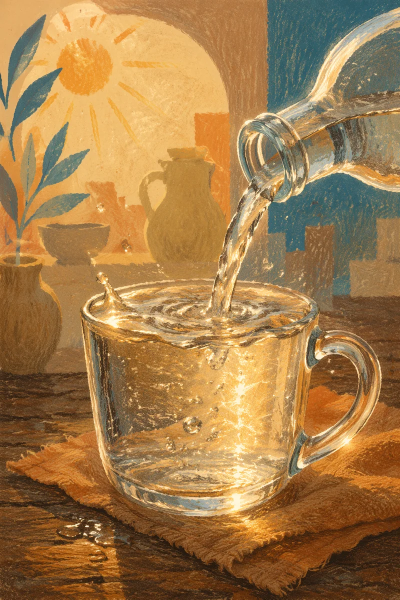 Overflowing Cup in Golden Blessing Light