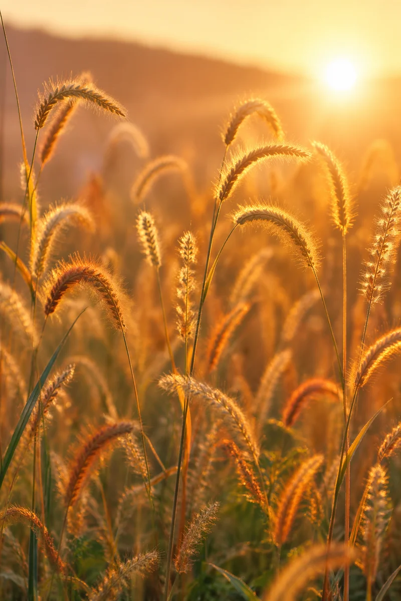 Overflowing Blessings in Golden Meadow Grass